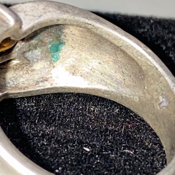 Ring 5 Stones Blue Topaz Amethyst Tourmaline Citrine Faceted Sterling Silver Sta - Picture 16 of 16